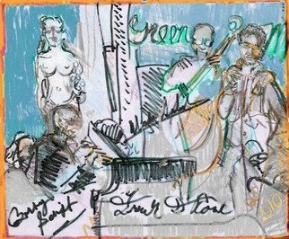 Sheri Smith; Frank D Rone At The Green Mill, 2010, Original Printmaking Giclee, 24 x 20 inches. Artwork description: 241 Frank DRone at the Green Mill...