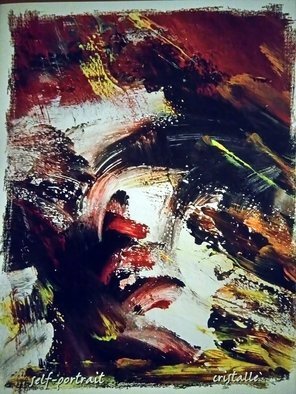 Cristalle Amarante; Abstract Series I, 2021, Original Painting Acrylic, 18 x 24 inches. Artwork description: 241 Inspiration in motionA finger painting...