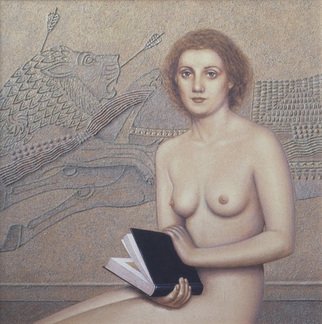 Bozidar Damjanovski; Memory For Asyr, 1986, Original Painting Acrylic, 47 x 47 cm. 