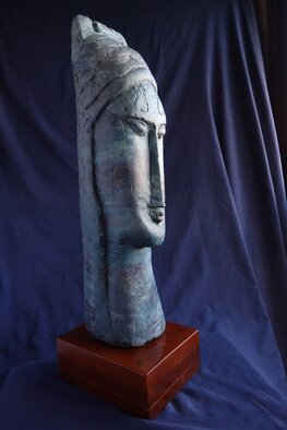 Daniel Gomez; Homage To Amedeo, 2020, Original Sculpture Other, 17 x 70 cm. Artwork description: 241 Sculpture made of concrete - Title : Homage to Amedeo -  Dimensions: 70 x 20 x 17 centimetres - 18 kilos - Wood Base - Year : 2021 Signed in the back ...