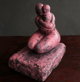 Daniel Gomez; Pink Mama, 2022, Original Sculpture Other, 14 x 26 cm. Artwork description: 241 Name: Pink Mama 26 x 14 x 15 centimetres 2. 5 kilos Year : 2022 Signed in the back Scuplture made of concrete and metal. MotherA's love for her son inspired me to create this artwork. ...