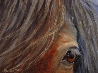 Debra Mickelson; Trust, 2010, Original Painting Oil, 10 x 8 inches. Artwork description: 241  horse, eye, animal, portrait          ...