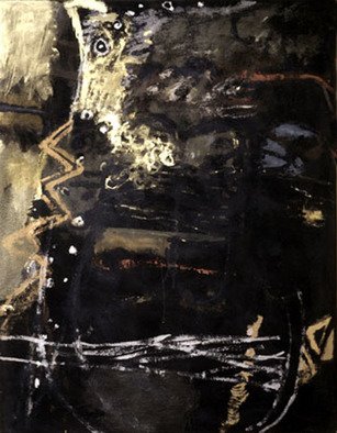 Delfina Nahrgang; Smokescreen, 1995, Original Painting Acrylic, 42 x 54 inches. 