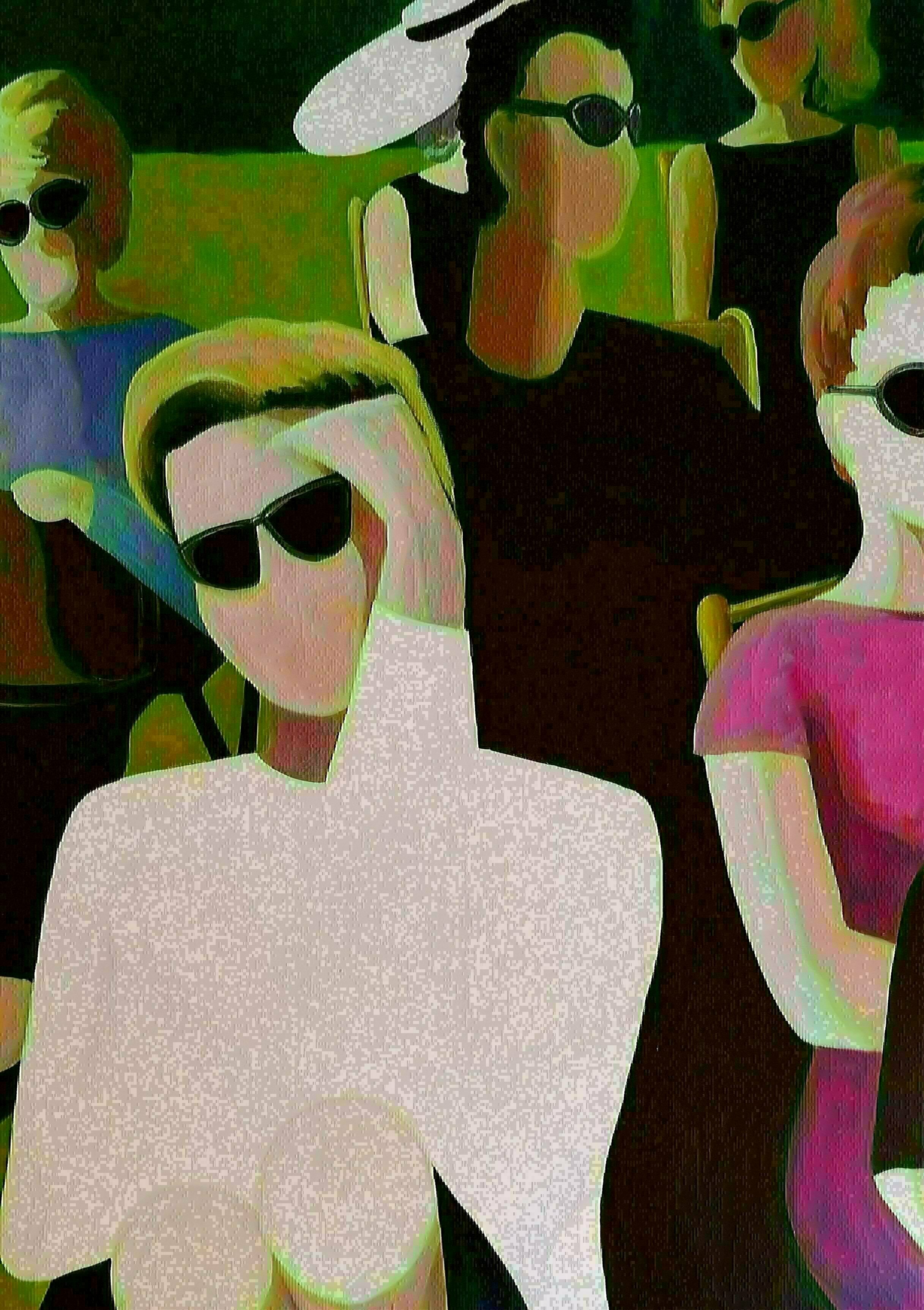 Denise Dalzell, 'Audience', 2021, original Painting Acrylic, 36 x 48  x 1 inches. Artwork description: 2703 An audience waits for their summer concert to begin. ...