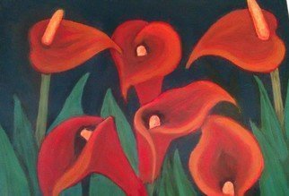 Denise Seyhun, , , Original Painting Oil, size_width{red_calla_lilies-1481925547.jpg} X  
