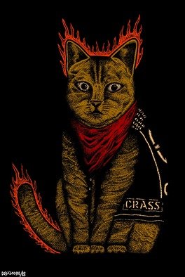 Descnoise Art; Riot Cats, 2020, Original Illustration, 14.4 x 20.9 inches. Artwork description: 241 I made this artwork because of my anxiety towards people who until now still often torture cats, damned all of them, cats will reply all later. ...