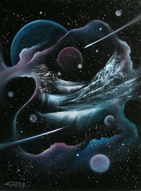 David Gazda; Celestial Stream 2010, 2010, Original Painting Oil, 24 x 18 inches. Artwork description: 241   24