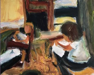 Bob Dornberg, 'Study', 2020, original Painting Oil, 20 x 16  x 1 inches. Artwork description: 2703 Study Time...
