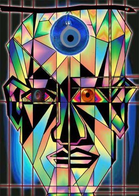 Charles Frederickson; Face2face, 2014, Original Digital Drawing,   inches. 