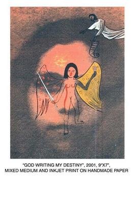 Durga Kainthola; God Writing My Destiny, 2001, Original Mixed Media, 7 x 9 inches. 