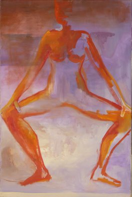 Dusanka Badovinac; Me Inside, 2011, Original Painting Oil, 60 x 90 cm. Artwork description: 241       painting, art, nude   forest, nature, painting, woman lanscape, painting, nude, art    ...