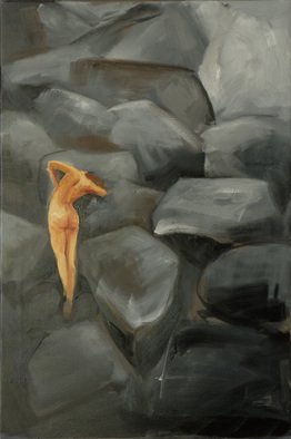 Dusanka Badovinac; Stone Nymph, 2010, Original Painting Oil, 90 x 60 cm. 