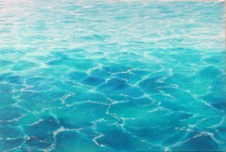 Edna Schonblum, 'Transparencie 38', 2016, original Painting Oil, 40 x 30  x 3 cm. Artwork description: 1758  sea transparencie wavestransparencie sand sea studietransparenciewatersea waves...