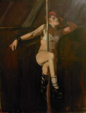 Gregory Elsten; Dancer , 2012, Original Painting Oil, 24 x 32 inches. Artwork description: 241         figurative        ...