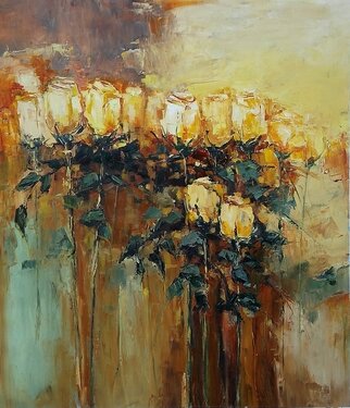 Emilia Milcheva; Rejoicing, 2023, Original Painting Oil, 74 x 86 cm. Artwork description: 241 I am born and still live in the famous Valley of roses. Being raises under the iconic symbol of the rose, I pretty much believe that I have rose oil running in my vanes. True is that I just adore the rose blooms. I love the month ...