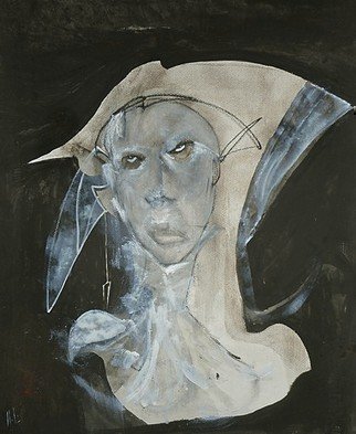 Emilio Merlina, 'Because The Night', 2016, original Mixed Media, 55 x 75  cm. Artwork description: 20388       on cardboard      ...