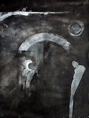 Emilio Merlina, 'He Was Just A Black Moon Lover', 2009, original Painting Acrylic, 60 x 80  cm. Artwork description: 72138  acrylic on paper ...