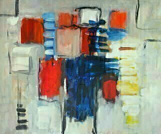 Engelina Zandstra, 'Composition 1020', 2015, original Painting Acrylic, 60 x 50  x 2 cm. Artwork description: 2103 Painting acrylic on canvas.  Original artwork.Canvas on wooden stretcher.It will be sent in a crate. ...