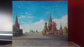 Enrique Fernandez Monteagudo; Plaza Roja, 2017, Original Painting Oil, 60 x 73 cm. Artwork description: 241 Red square Moscow...