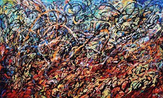 Eugenia Mangra; Hidden Horizon, 2017, Original Painting Acrylic, 39.4 x 23.6 inches. Artwork description: 241 art, original, abstract, painting, abstract painting, dripping, hidden horizon...