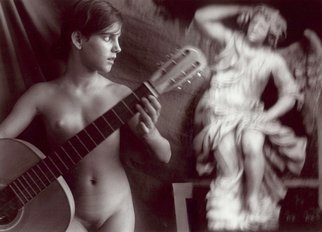 Itzhak Ben Arieh, 'THE ANGEL', 2001, original Photography Black and White, 29 x 20  cm. Artwork description: 2103  PHOTOMONTAGEFANTASTIC PHOTOGRAPHY ...