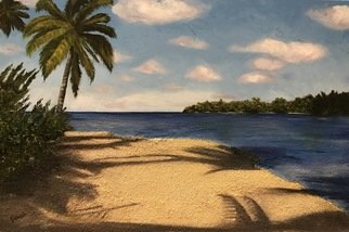 Farah Ravazadeh; Sunny Beach, 2016, Original Painting Oil, 36 x 24 inches. Artwork description: 241 Sunny Beach painted by knife using painting oil and real sand. ...