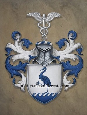 Gerhard Mounet Lipp; Coat Of Arms Painting Leather, 2018, Original Painting Acrylic, 16 x 20 inches. Artwork description: 241  Coat of Arms Family Crest Painting- Each family crest is individually designed, with intricate details, personalized to reflect your family history.  Our featured crest is 16 x 20 inch in size and painted on leather.Larger or smaller sizes are available on request.  Every coat of arms ...