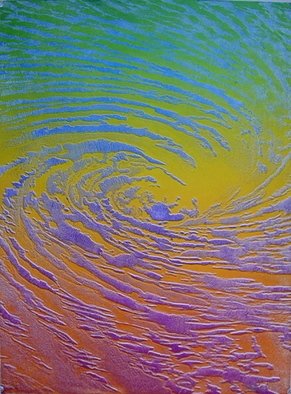 Bob Filbey; Whirlpool E, 1989, Original Printmaking Lithography, 15 x 22 inches. Artwork description: 241  Handpulled lithograph. There are various other color versions available at the same price. ...