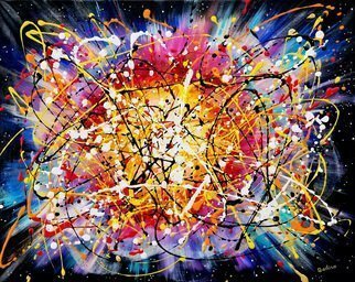 Galina Victoria; Supernova Xtrm2i, 2020, Original Painting Acrylic, 30 x 24 inches. Artwork description: 241 This remarkable artwork is created on 24 x 30  stretched canvas, in acrylic.  The piece is monumental and pronounced in its dynamics and colorful palette.  Title speaks for itself, where image is a pure burst of energy, where presence of this entity is seen and heard through ...