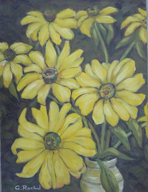Ghassan Rached; Black Eyed Susan, 2005, Original Painting Oil, 12 x 16 inches. Artwork description: 241  Oil Painting by Ghassan Rached on medium grain canvas panel. ...