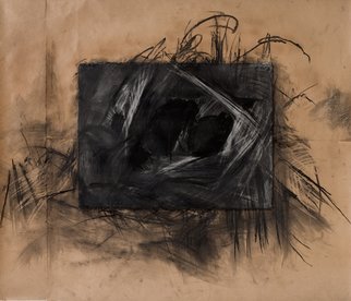 Marcia Freedman, 'Connecting Places', 2007, original Drawing Charcoal, 56 x 48  x 1 inches. Artwork description: 1911  Connecting Places is an abstract drawing whose imagery is informed by organic forms found within the body....