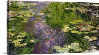 Andrew Giffen; Waterlillies, 2014, Original Painting Oil, 30 x 16 inches. Artwork description: 241 waterlillies and water...