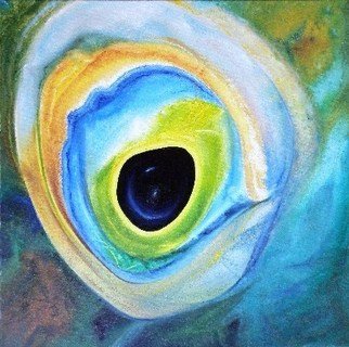 Istvan Gyebnar; Drop, 2011, Original Painting Oil, 50 x 50 cm. Artwork description: 241      sky eyes hole drop water tear     ...