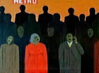 Hans Andre, 'Me,Me And Me', 2014, original Mixed Media, 91 x 68  x 1 inches. Artwork description: 2103             Acrylic and oil            ...