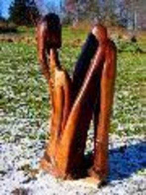 Harold Gubnitsky; Seated Figure Walnut, 2011, Original Sculpture Wood, 14 x 48 inches. Artwork description: 241          wood sculpture maple                ...