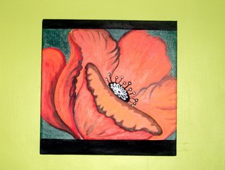 Helen Hachmeister; Red Flower, 2009, Original Painting Acrylic,   inches. Artwork description: 241  poppy   ...