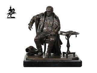 Fernando  Andrea; Napoleon A Fontainebleau S, 2018, Original Sculpture Bronze, 6 x 5 inches. Artwork description: 241 BY FERNANDO ANDREASCALE 1: 10 BRONZE SCULPTURELIMITED EDITION  20 copies MARBLE BASE and CERTIFICATE OF AUTHENTICITY INCLUDED  Wax Stamp and signature of the sculptor HISTORYThe importance of Napoleon BonaparteA's role in European history is self- evident, and needs no further remarks. This famous ...