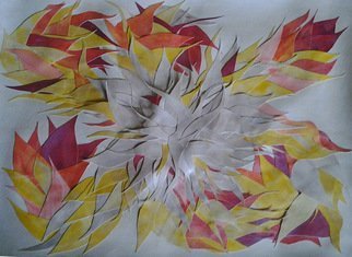 Eve Co, 'FIRE FLOWER', 2013, original Watercolor, 24 x 18  x 0.5 inches. Artwork description: 3099 Title: FIRE FLOWERCompleted: 04/ 09/ 2013Size 24 x 18