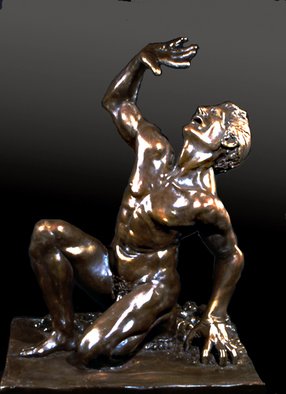 Martin Glick; The Marking Of Cain, 2010, Original Sculpture Bronze, 20 x 35 inches. Artwork description: 241       