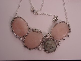 Ivana Madirazza; Wedding On The Beach, 2008, Original Jewelry,   inches. Artwork description: 241  Necklace is made with sterling silver chain and beads, rose quartz and grey agate. Wear this gentle piece one on your special occasions. Hand made in Canada.  ...