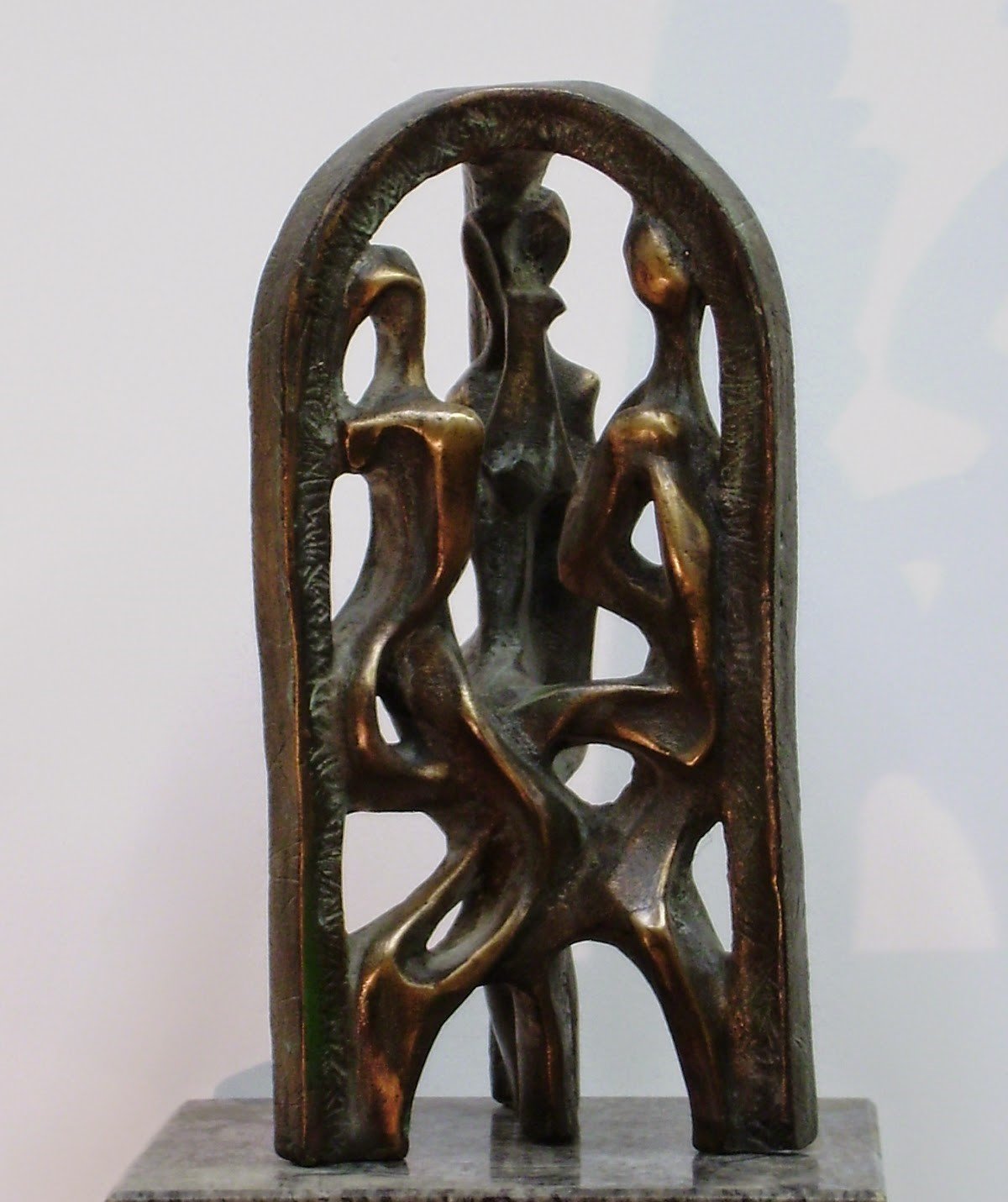 Alexander Iv Ivanov; Three Graces, 2010, Original Sculpture Bronze, 13 x 26 cm. Artwork description: 241 bronze, sculpture, garden, abstraction, creativity, art...