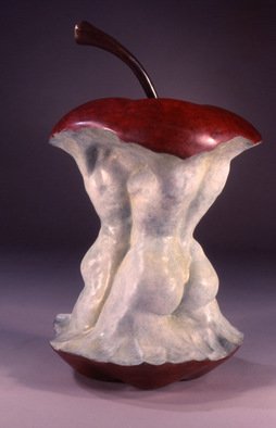 Jack Hill; Apple, 2003, Original Sculpture Bronze, 6 x 12 inches. Artwork description: 241  The full title of this piece is Love at First Bite. ...