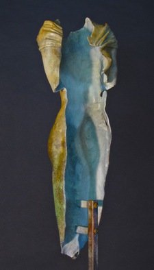 Jack Hill; Female Torso Front, 2015, Original Sculpture Bronze, 6 x 17 inches. 