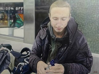 James Earley; Father, 2020, Original Painting Oil, 102 x 78 cm. Artwork description: 241 aEURoeFatheraEUR by James Earley is a painting of Matthew a young homeless man living on the streets of Southampton in the UK. This is the second painting of Matthew by James Earley, the first titled aEURoeMatthewaEUR.aEURoeI met Matthew in 2017 and then again in 2018. Matthew ...