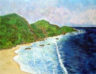 James Parker; Mexico Coastline, 2003, Original Painting Acrylic, 11 x 9 inches. Artwork description: 241 A long section of Pacific coastline found in sourthern Mexico.  ...