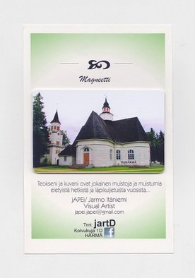 Jarmo Itniemi; Photo Magnet, 2014, Original Photography Color, 54 x 86 mm. Artwork description: 241  Cathedral of YLIHARMA Finland  ...