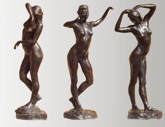 Bruce Naigles; The 3 Graces   Individually, 2000, Original Sculpture Bronze, 7 x 29 inches. Artwork description: 241 They are available individually as well as a group as you can see in the last picture. The price is for a single figure...