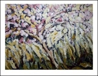 Jean Gauvreau; Cherry Blossom, 2011, Original Painting Acrylic, 12 x 10 inches. 