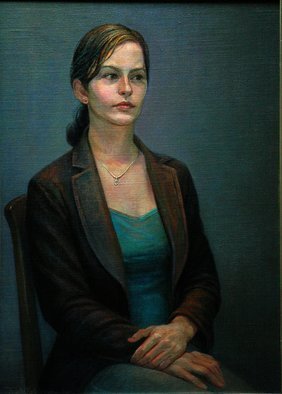 Judith Fritchman, 'Caryn', 2006, original Painting Oil, 18 x 26  x 1 inches. Artwork description: 2307  Caryn is a beautiful young friend who was dreaming about starting college this year. ...
