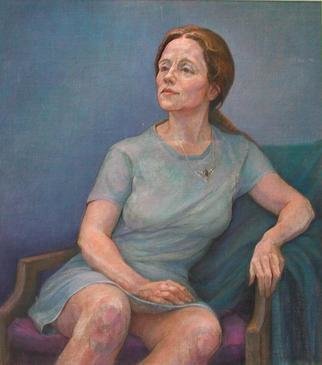 Judith Fritchman, 'In The Wings', 1998, original Painting Oil, 18 x 20  inches. Artwork description: 2703 Kathleen, a bright, spirited young woman with an engaging sense of humor, is active in theater stage management. ...